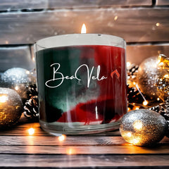 Holiday Clear Glass Tumbler Jar Candle 16 oz