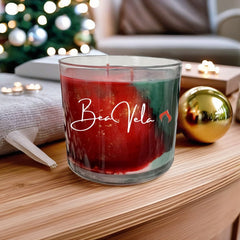 Holiday Clear Glass Tumbler Jar Candle 16 oz