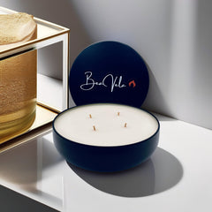 Luxury Candles Black Metal Tin 16oz