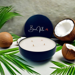 Luxury Candles Black Metal Tin 16oz