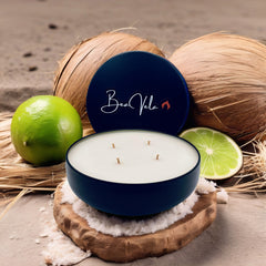 Luxury Candles Black Metal Tin 16oz