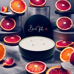 Luxury Candles Black Metal Tin 16oz