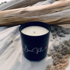 Glass Black Tumbler Jar Candle 8oz