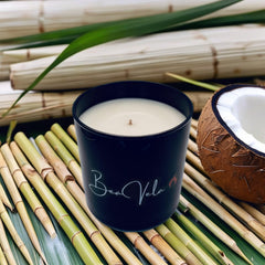 Glass Black Tumbler Jar Candle 8oz