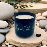 Luxury Candle Glass Black Tumbler Jar 16oz