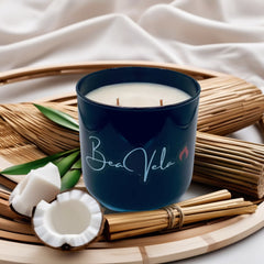 Luxury Candle Glass Black Tumbler Jar 16oz