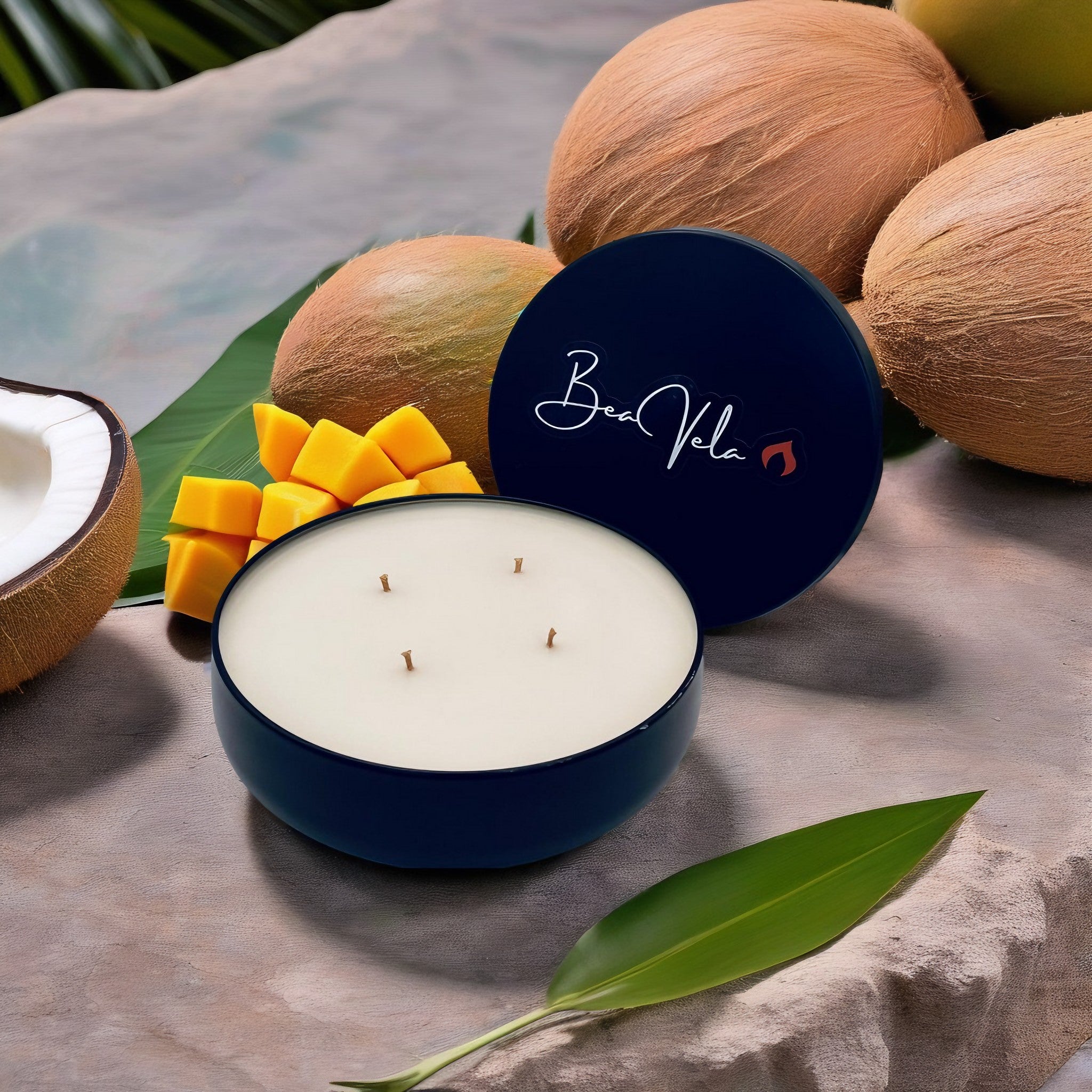 Luxury Candles Black Metal Tin 16oz