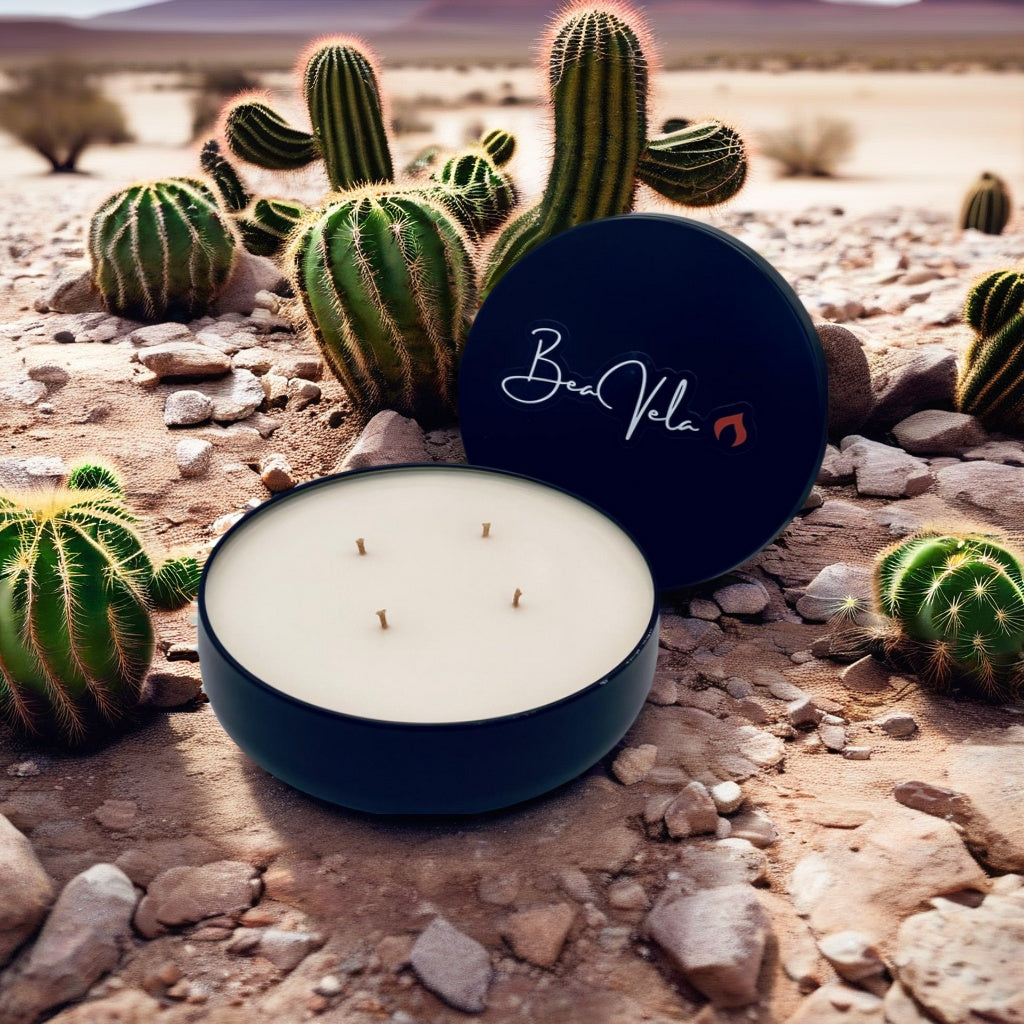 Luxury Candles Black Metal Tin 16oz