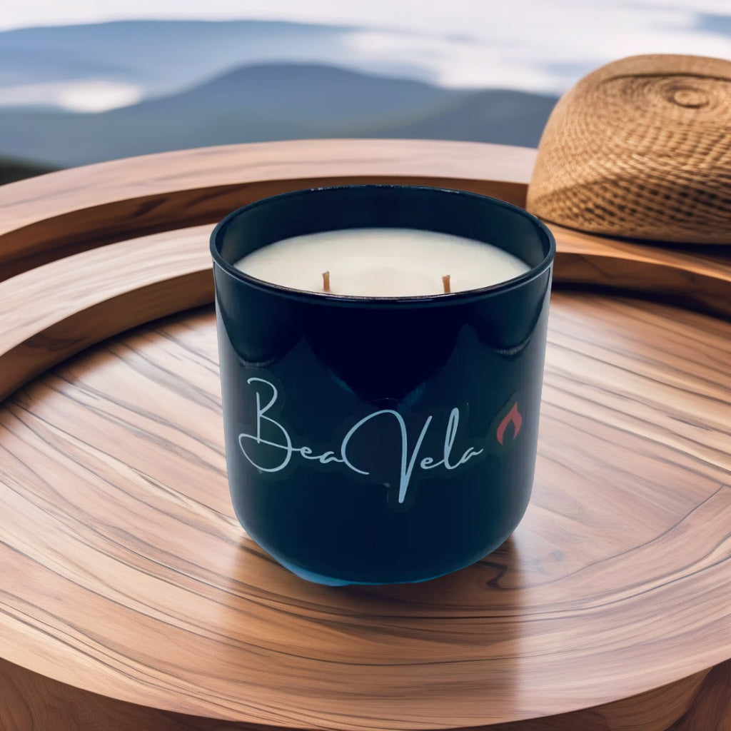 Luxury Candle Glass Black Tumbler Jar 16oz