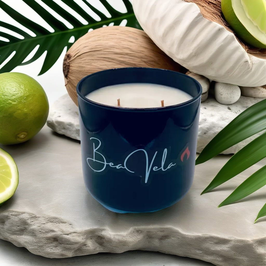 Luxury Candle Glass Black Tumbler Jar 16oz