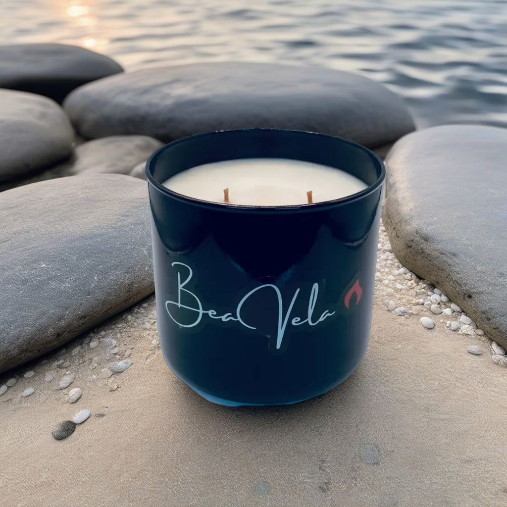 Luxury Candle Glass Black Tumbler Jar 16oz