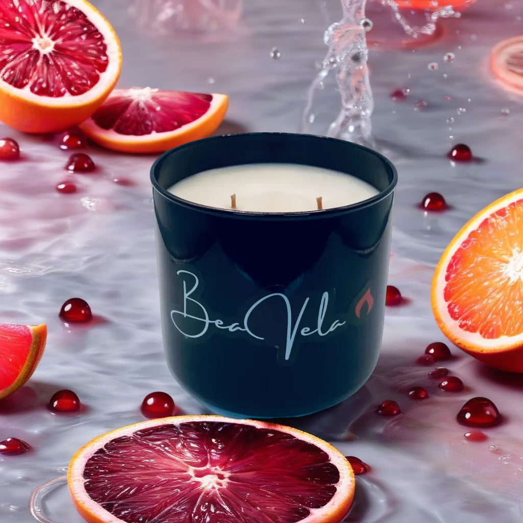 Luxury Candle Glass Black Tumbler Jar 16oz