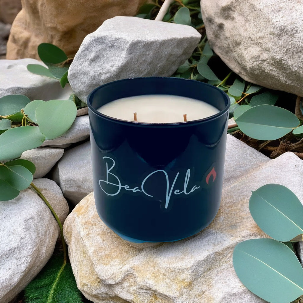 Luxury Candle Glass Black Tumbler Jar 16oz