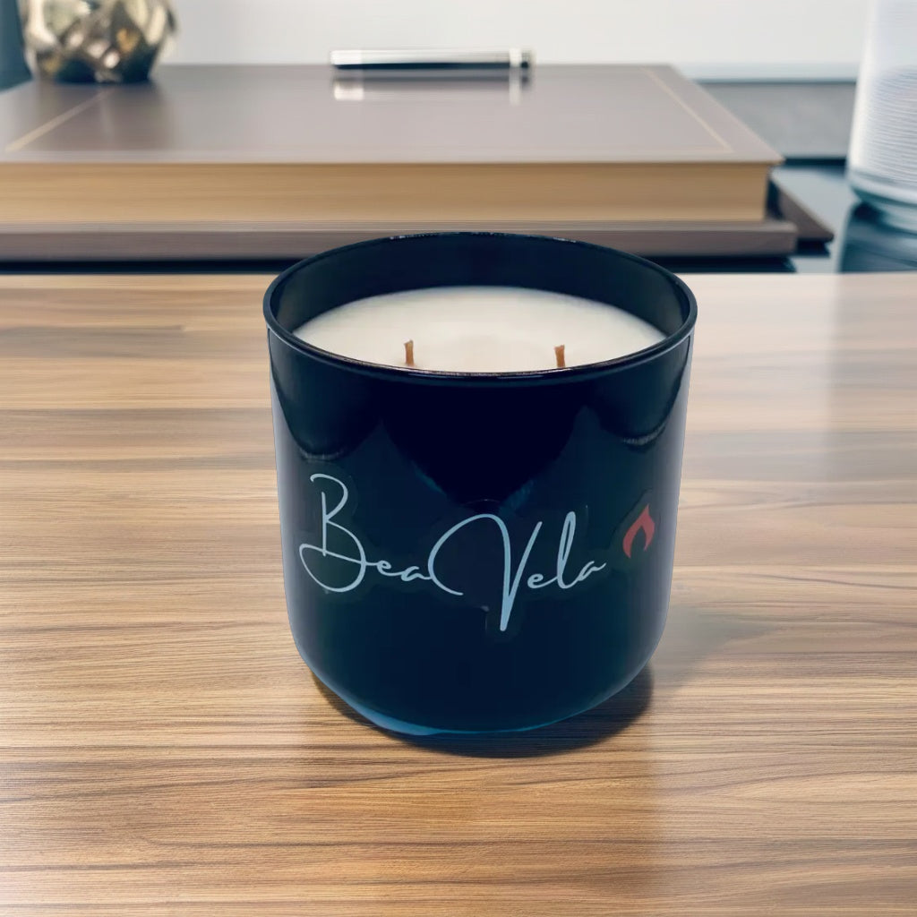 Luxury Candle Glass Black Tumbler Jar 16oz