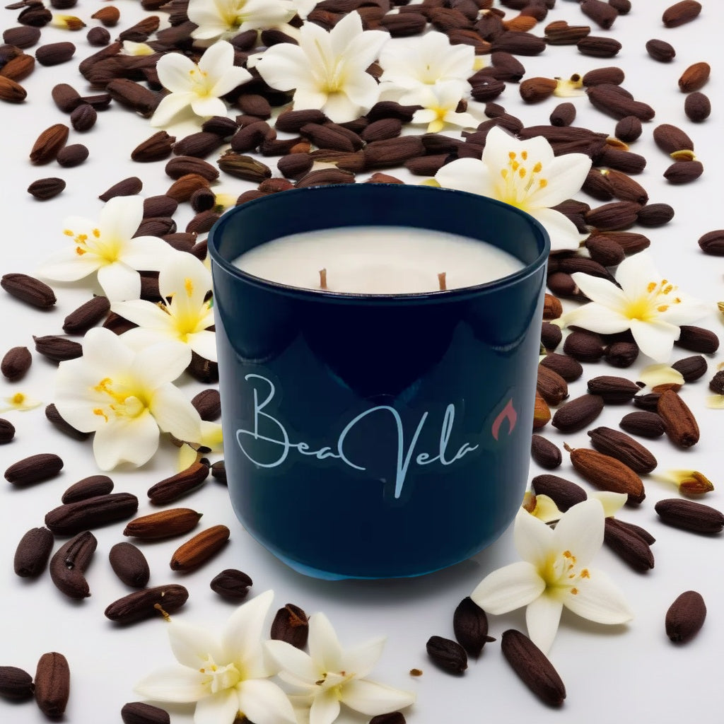 Luxury Candle Glass Black Tumbler Jar 16oz