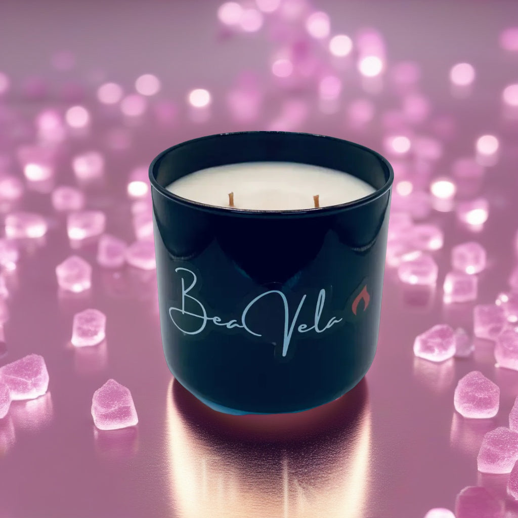Luxury Candle Glass Black Tumbler Jar 16oz